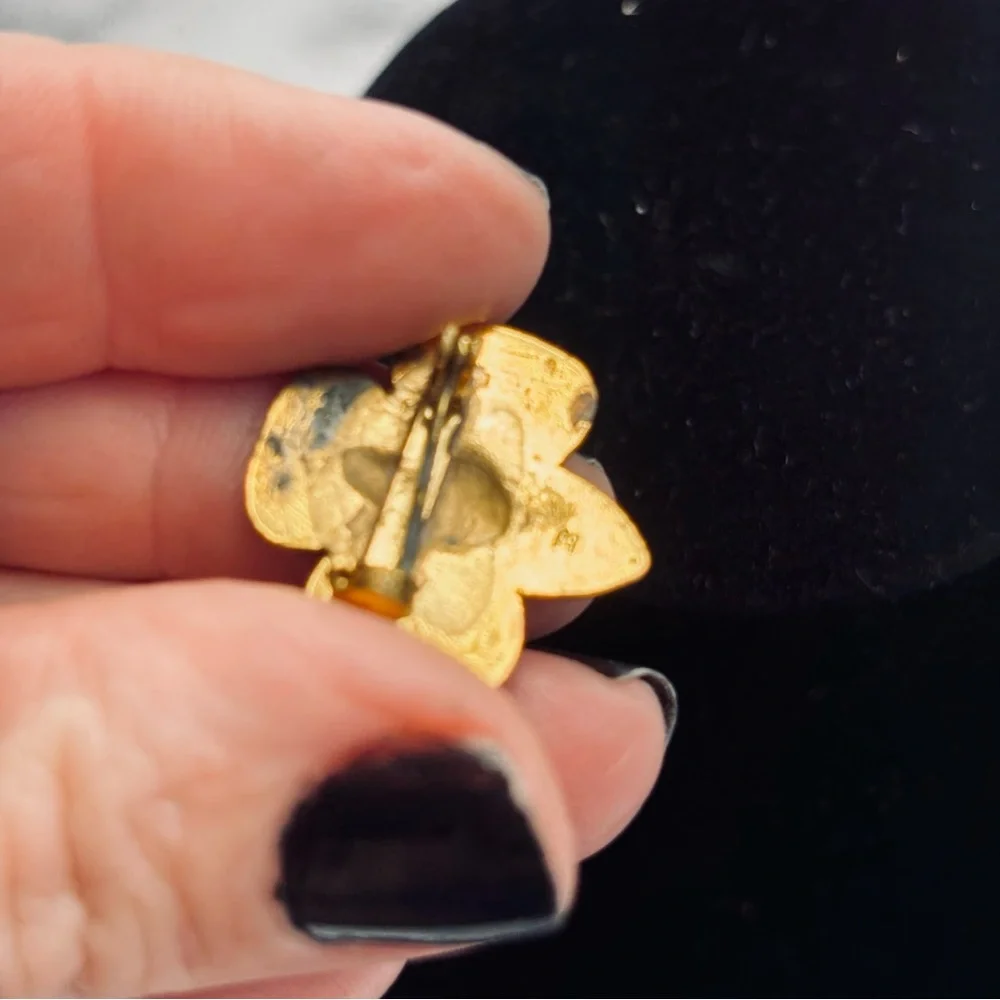 Gold Eagle Emblem Lapel Pin